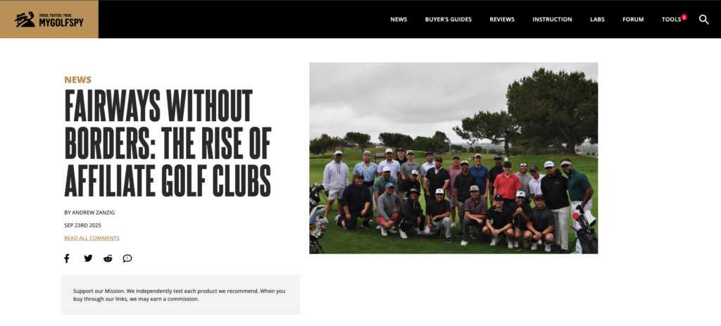 HHGC Featured on MyGolfSpy